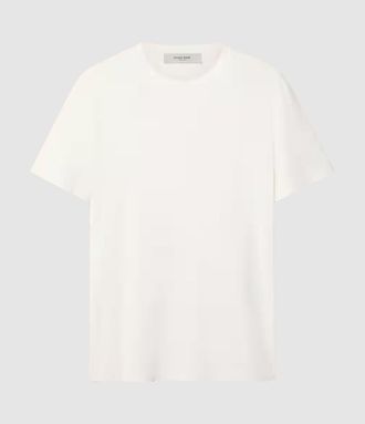 Golden Goose Tee-shirt Homme Golden Coton Blanc Vintage