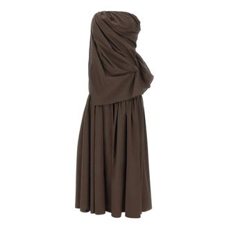 The Garment Dames, Jurken, Bruin, Maat: 2XS Katoen