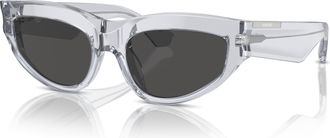 Burberry Dark Grey Cat Eye Ladies Sunglasses BE4425U 382587 55