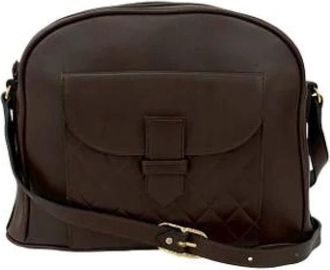Saint Laurent Pre-owned Cross Body Bags, female, Brown, Size: ONE SIZE Pre-owned Leather Cross Body Bag