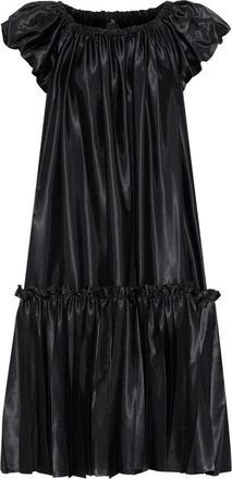 Comme Des Gar&ccedil;ons Jurk met pofmouwen - Dames - Casual kleedjes - Zwart - S - Polyester - Kleedjes
