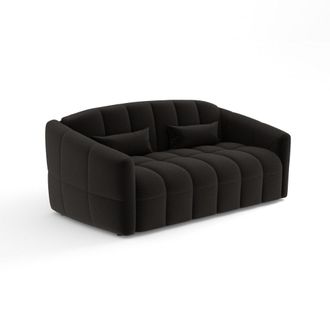 Sia Home Sof&aacute; cama express con colch&oacute;n boucl&eacute; antracita oscuro 160 cm