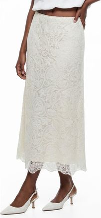 By Design Antonia Lace Midi Skirt in Antique White at Nordstrom Rack, Size X-Small