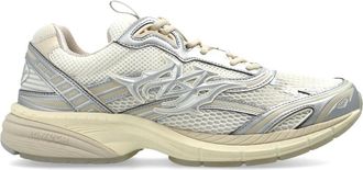 Amiri Schoenen, Heren, Wit, 47 EU, Leer, Metallic M-Tech Sneakers