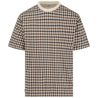 Aquascutum Active Iconic Check Old White Beige T-shirt