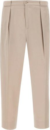 BRIGLIA 1949 Broeken, Heren, Beige, XL, Wol, Portobellos Broeken