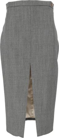 Elisabetta Franchi Gonna - Skirts - Mujer - Gris - S