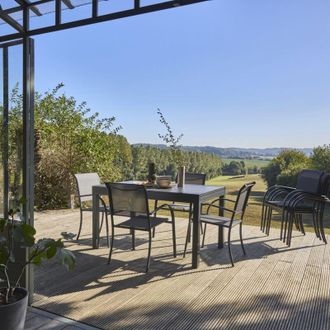 Sweeek Tavolo da giardino allungabile in alluminio, 8 posti