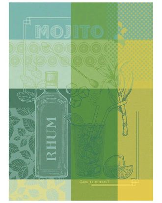 GARNIER-THIEBAUT Set Of 2 Mojito Menthe Kitchen Towel