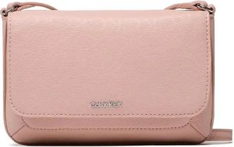Calvin Klein Epi Mono Crossbody Tas - Dames - Schoudertassen - Roze - ONE Size - Leer - Tassen