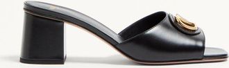 Valentino Garavani VLogo Signature Slide Sandal In Calfskin 60Mm Wo