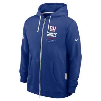 Nike New York Giants Sideline Standard Issue Nike Mens Dri-FIT NFL Full-Zip Hoodie in Blue | 03AV4EW8I-JK9