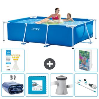 Intex Piscina Con Estructura Rectangular - 220x150x60 Cm - 7-piezas S145