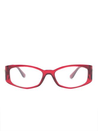 Versace Occhiali da sole squadrati Medusa - Rosso