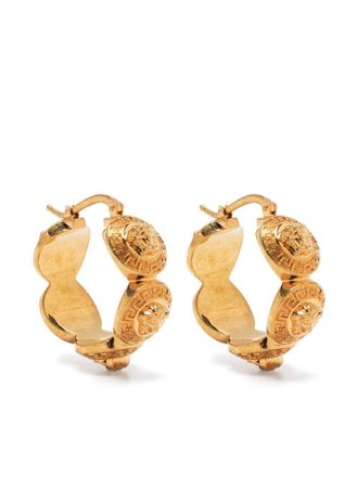 Versace Tribute Medusa hoop earrings - Gold