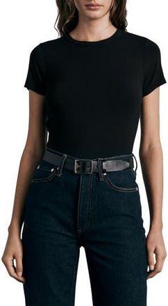 Rag & Bone ICONS Luca Baby Tee in Black at Nordstrom Rack, Size Xx-Small
