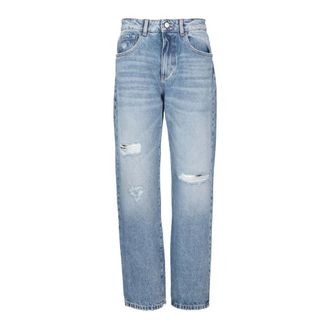 Icon Denim Los Angeles Straight Fit Jeans, female, Blue, W25, Casual Baggy Jeans