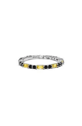Girls Crew x Harry Potter House Band Ring in Silver/Hufflepuff at Nordstrom, Size 6