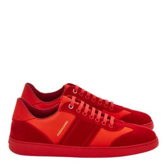 Ferragamo Dracone Low-Top Sneakers, Size 9