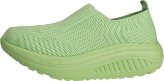 Generic Womens Mesh Casual Running Shoes Knit Slip On Platform Wedge Sneakers for Women Non Slip Workout Tennis Athletic Jogging Walking Shoes Lightweight Arc