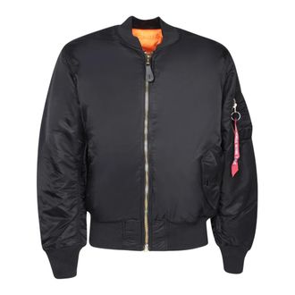 Alpha Industries Zwarte Jas voor Mannen Stijlvol - Heren - Bomber jackets - Zwart - XL - Nylon - Jassen