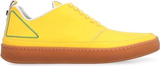 Volta Lage sneakers met ronde neus - Dames - Sneakers - Geel - 39 EU - Leer - Schoenen