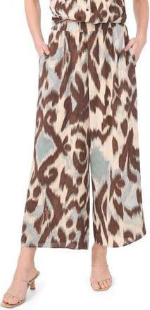 Halogen Crinkle Wide Leg Pants in Mocha Brown at Nordstrom Rack, Size X-Small