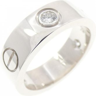 Cartier White Gold White Gold (18K) Band Ring (Pre-Owned)