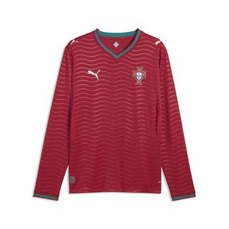 Puma Maglia Home a maniche lunghe Portogallo 2026 da uomo, Accessori, Rosso, 3XL