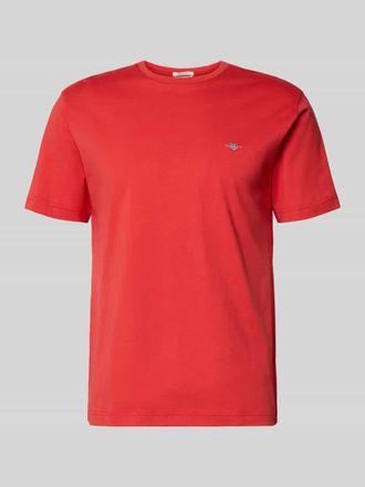 GANT Regular Fit T-Shirt mit Logo-Stitching in Apricot, Gr&ouml;&szlig;e 3XL
