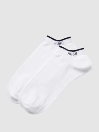 HUGO BOSS Sneakersocken mit Logo-Details im 2er-Pack Modell Logo in Weiss, Gr&ouml;&szlig;e 43-46