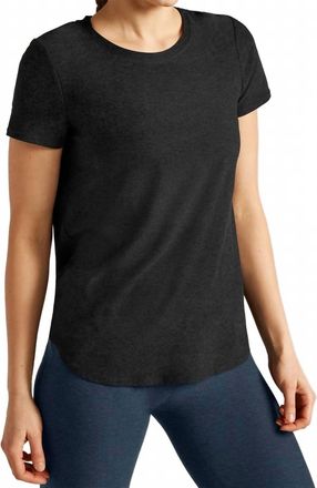 Beyond Yoga Featherweight On The Down Low Tee In Black