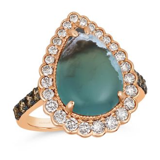 Le Vian Ladies Aquaprase Rings set in 14K Strawberry Gold