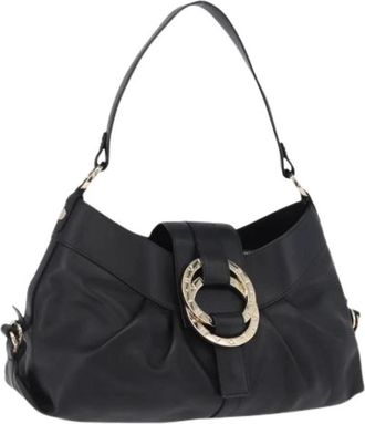 Bulgari Pre-owned Vintage Hand Bag - Dames - Vintage Schoudertas - Zwart - ONE Size - Leer - Vintage