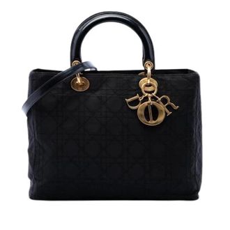 Dior Pre-owned Lady Dior Tas - Dames - Vintage Handtas - Zwart - ONE Size - Nylon - Vintage