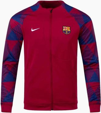 Nike Mens Nike Mens Academy Pro FC Barcelona Knitted Full Zip Football Jacket - Red - Size: 40/Regular