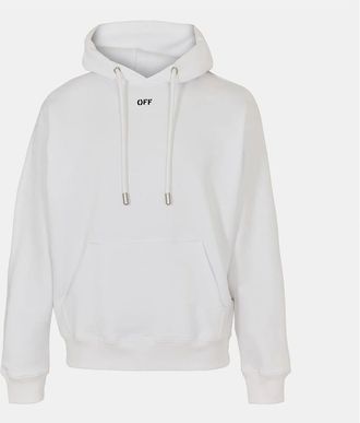 Off-white Mens Embroidered Hooded Neck Long Sleeve Sweatshirt - White/Multi - Size: 34