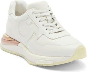Ferragamo Brooklyn Low Top Sneaker in White at Nordstrom Rack, Size 10.5