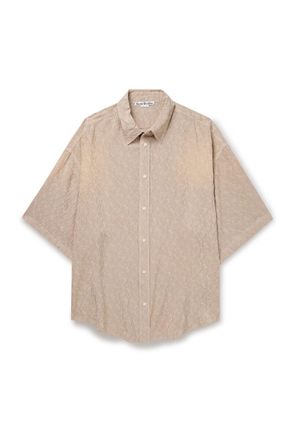 Acne Studios Setar Oversized Satin-Jacquard Shirt