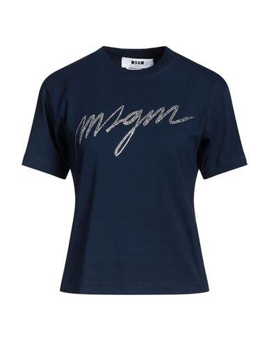 89 MSGM Woman Blue 3841MDM130257097 Tシャツ・カットソー T-Shirt