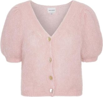 Americandreams Harper Cardigan - Dames - Vesten - Roze - XL - Wol - Truien & Vesten