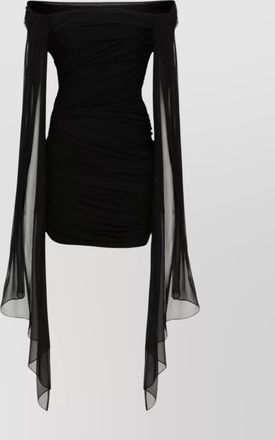 Givenchy draped off-shoulder mini dress
