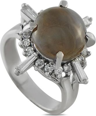 Luxury Bazaar diamond platinum ring - Argento