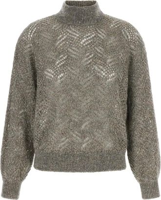 Brunello Cucinelli Mujer, Jerseys, Gris, Talla: S