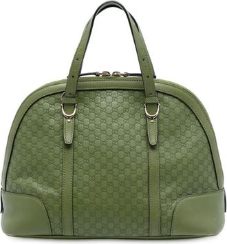 Gucci Pre-owned Gucci Small Microguccissima Nice Dome Satchel Ladies 309617 486628
