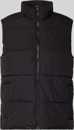 Jack & Jones Jack & Jones Steppweste mit Stehkragen Modell MAZE in Black, Größe XXL