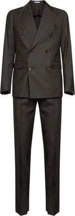 Tagliatore Completo doppiopetto jacquard - Marrone