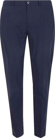 Roberto Ricci Design Slim-Fit Blue Trousers With Logo