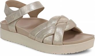 Vionic Womens Rosa Backstrap Sandals In Gold Metallic
