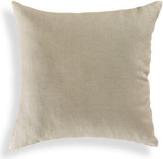 Solino Home Linen Pillow Cover 20 x 20 Inch for Dining Table, Holiday and Everyday Table Decor - Montauk in Vintage Khaki at Nordstrom, Size Large